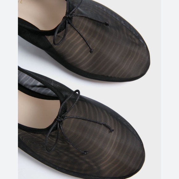 Loeffler Randall Landon Black Mesh Ballet Flat - Picture 1 of 6